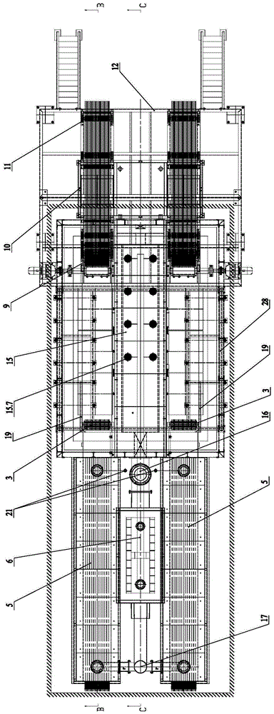 Preheating type upper heating steel wire galvanizing furnace