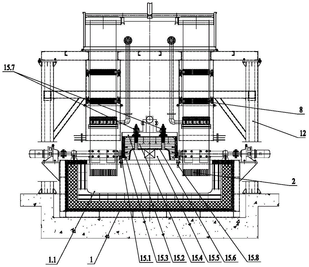 Preheating type upper heating steel wire galvanizing furnace