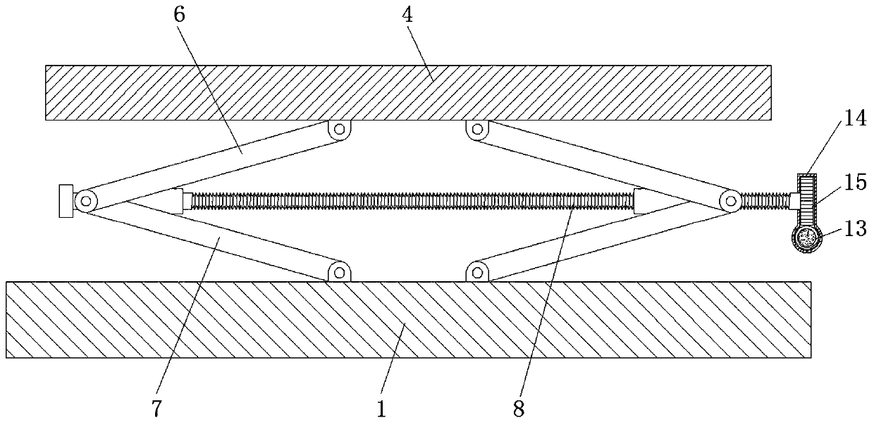 Garden walkway for landscaping based on lifting of folding rod