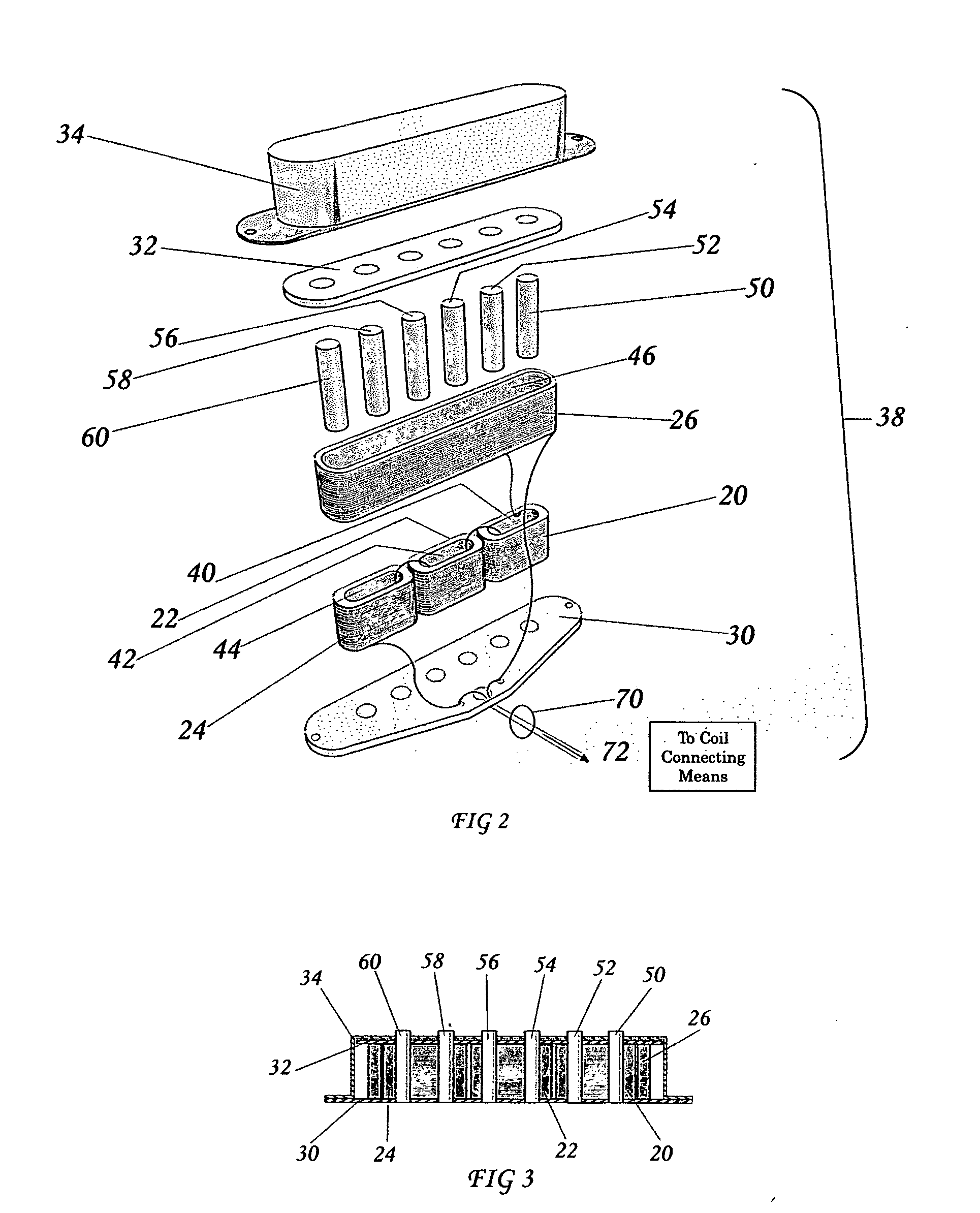 Electromagnetic Pickup for stringed musical instruments