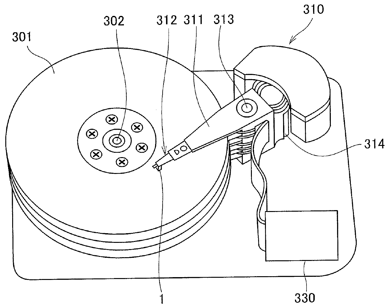 Method of setting flying height and flying height setting device