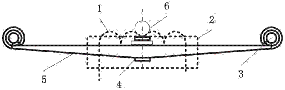 A shape memory alloy leaf spring and a method for realizing variable stiffness