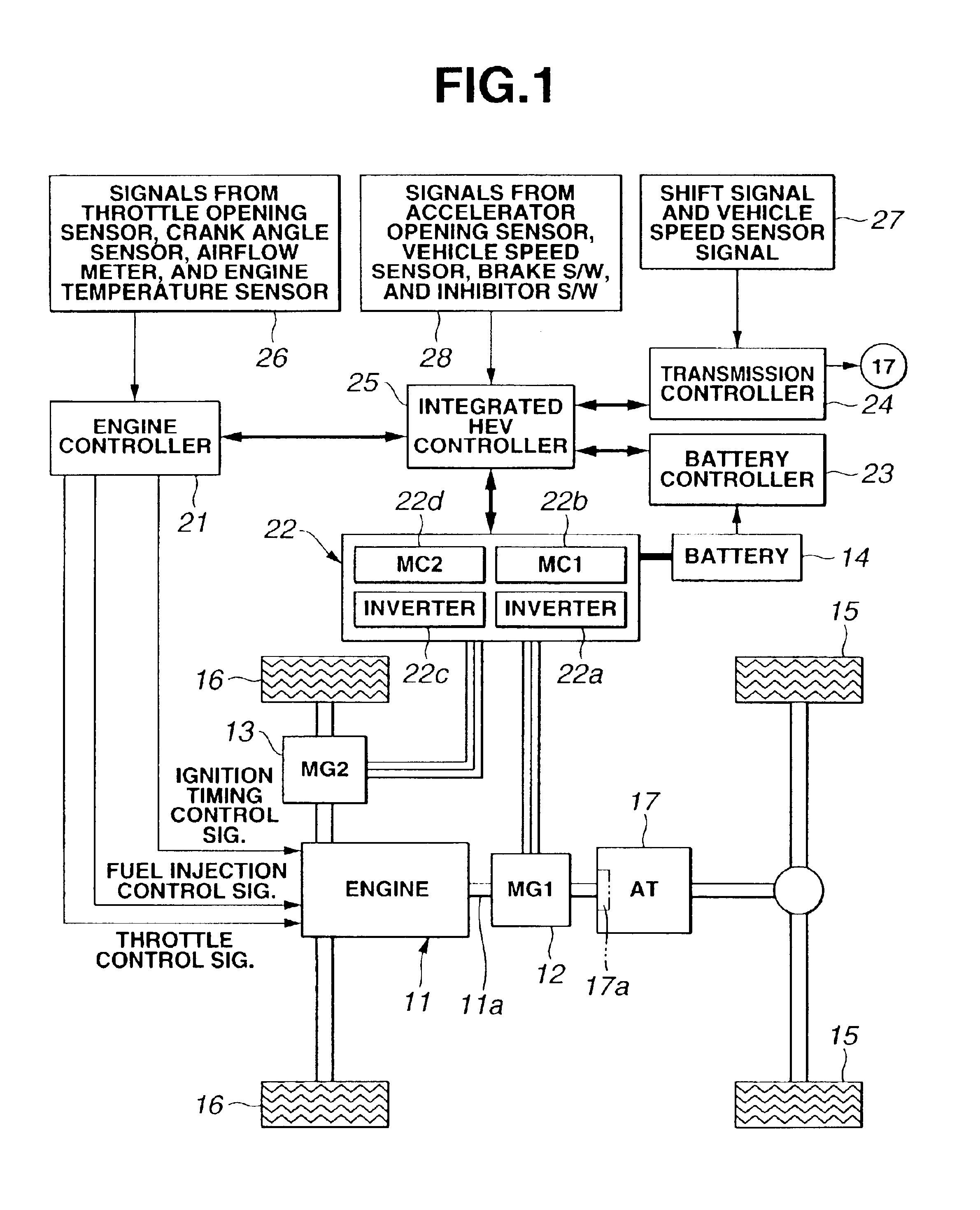 Hybrid vehicle employing hybrid system