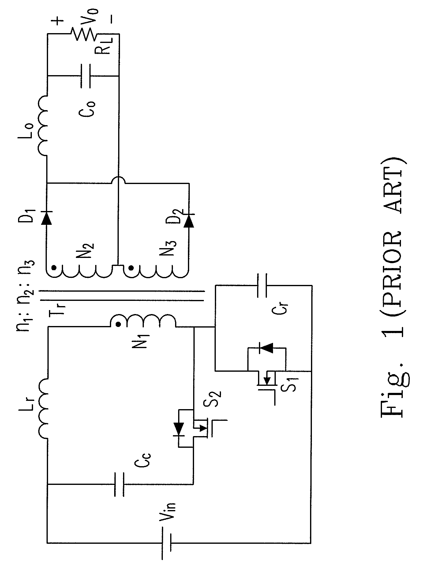 Forward-flyback converter with active-clamp circuit