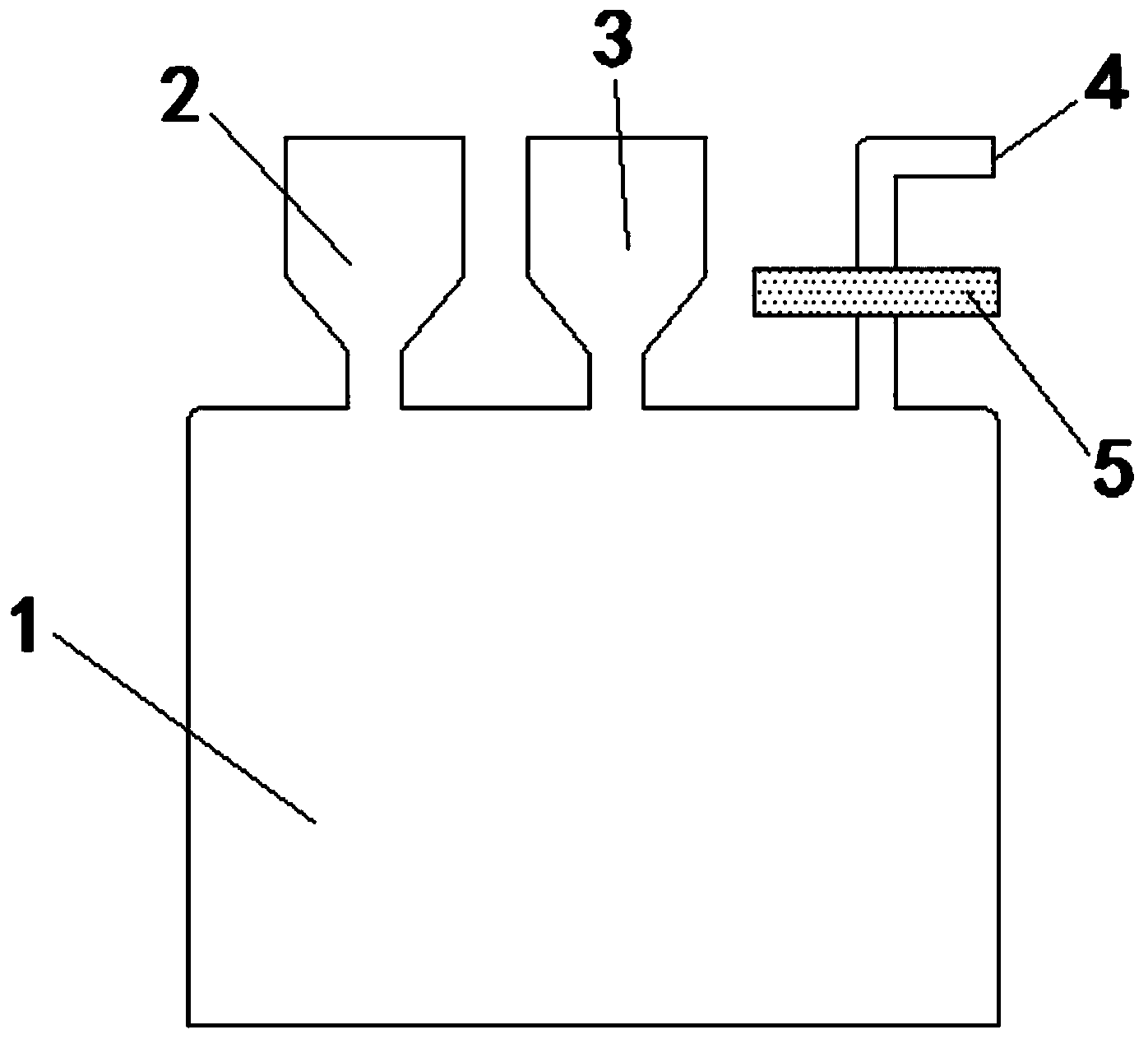 Emergency hydrogen generating device based on nanometer metal powder