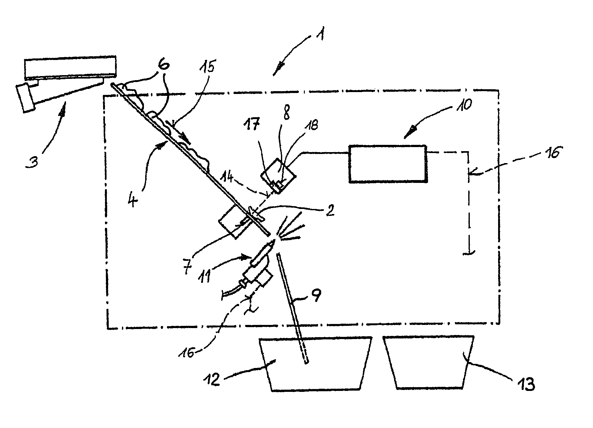 Method for detecting and sorting glass