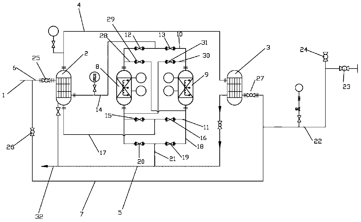 Tandem type energy-saving carbon deoxidation device