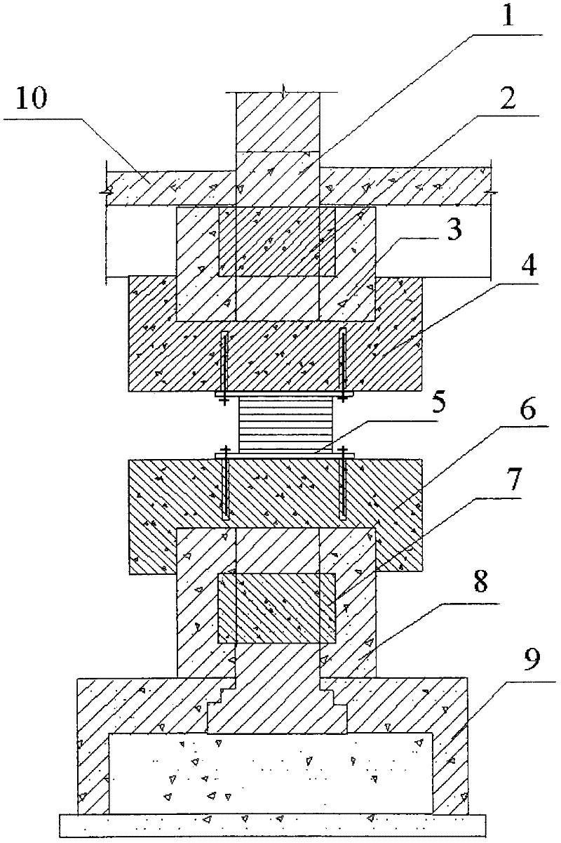 Installation and underpinning method of brick-concrete structured isolation bearings