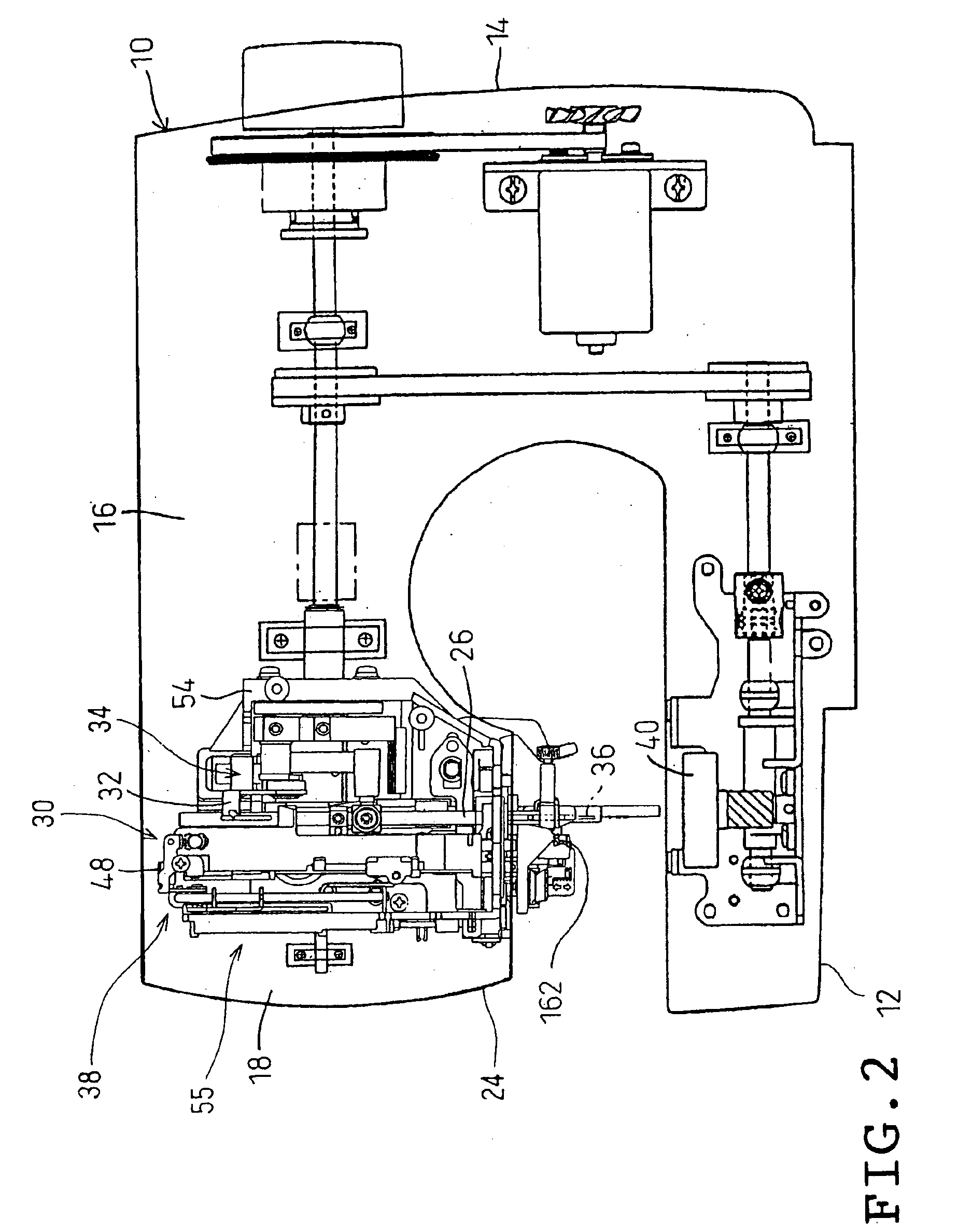 Threading apparatus for sewing machine