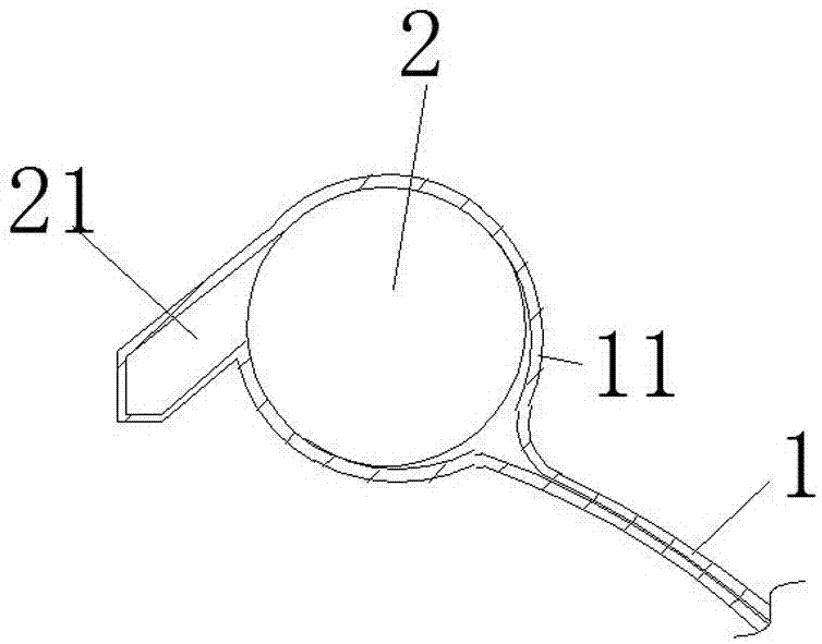 Fixing part for abdominal surgery wound