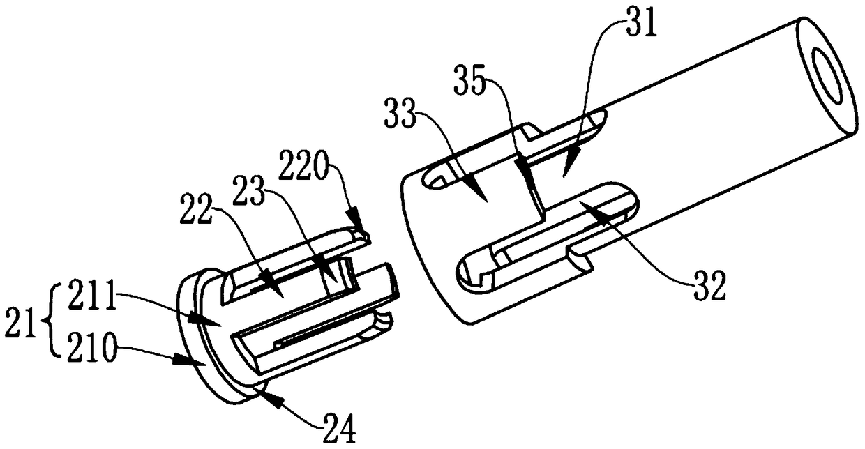 A high-speed mobile phone movement mandrel assembly with reverse chuck