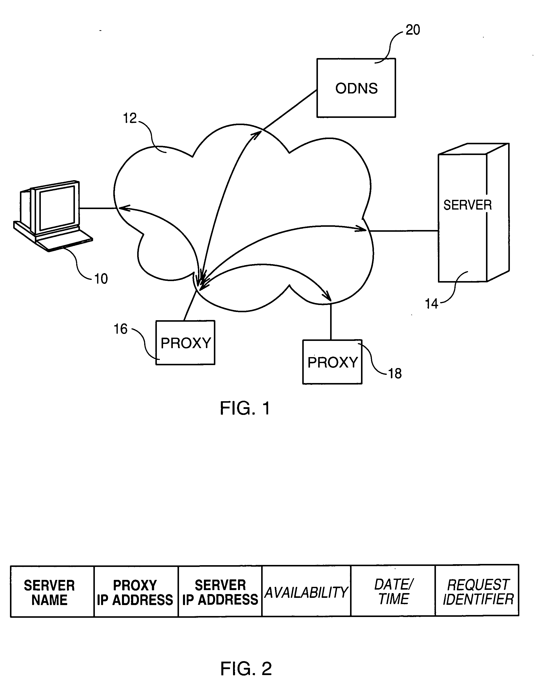 Method and system for obtaining data through an IP transmission network by using an optimized domain name server