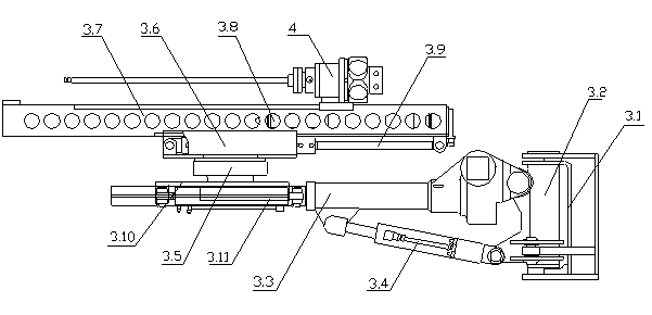 Omnibearing multi-angle rotating-type anchor rod drill wagon