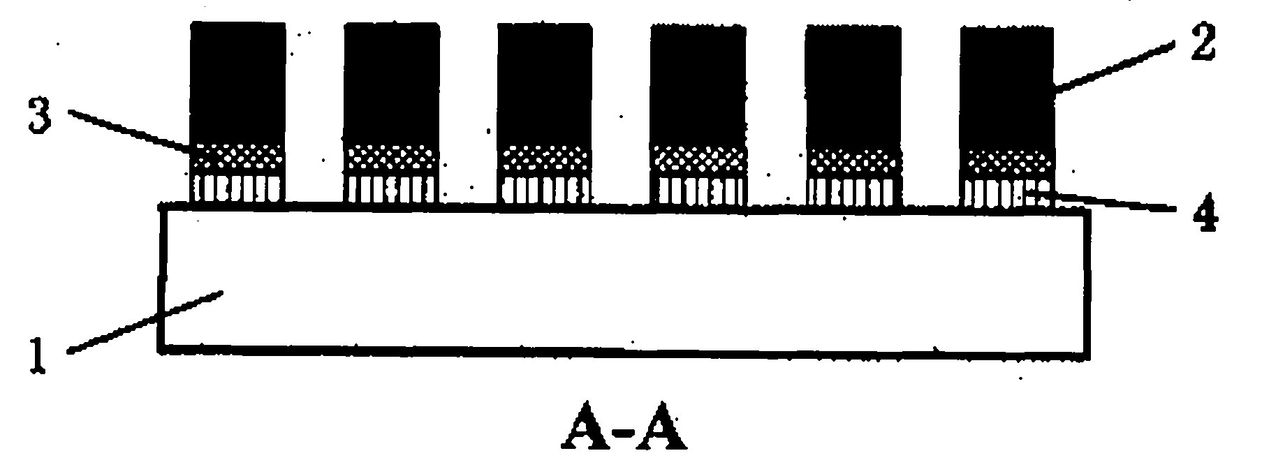 Three-dimensional miniature super capacitor electrode manufactured from nano porous composite material and manufacturing method thereof