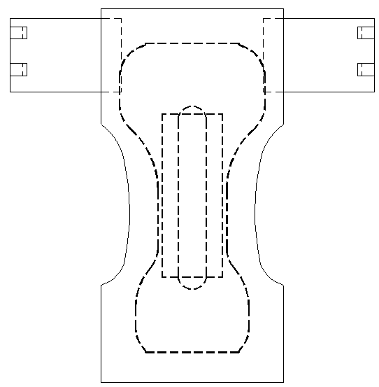 T-shaped diaper for adults and manufacturing process thereof