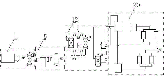 High purity nitrogen producing machine and nitrogen producing technology thereof