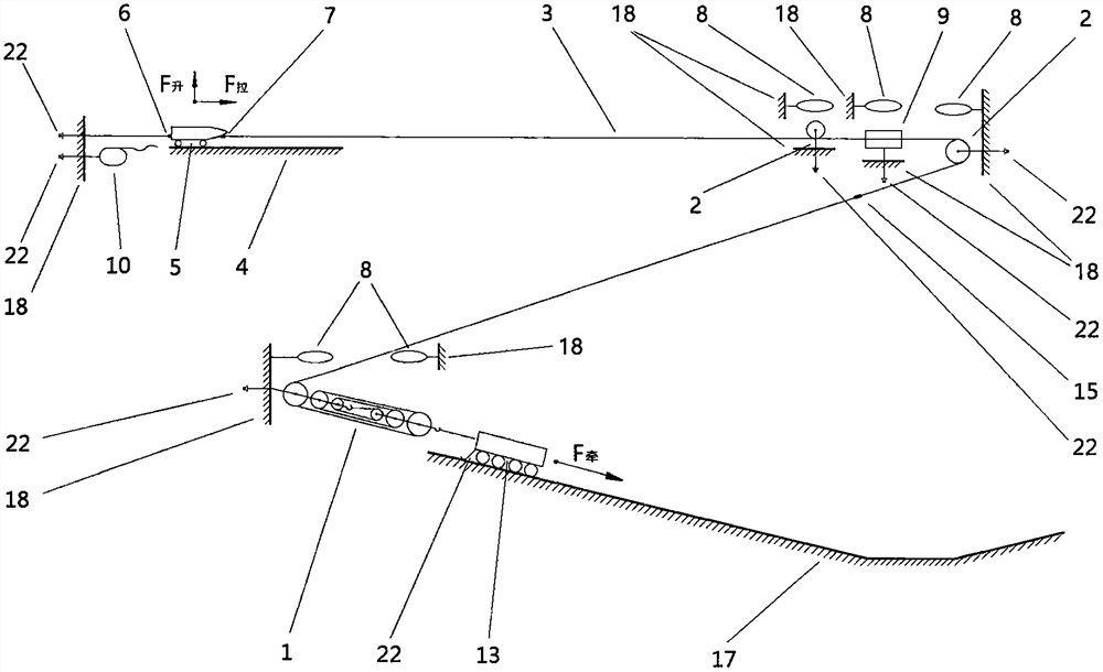 Aircraft launching system, launching method and aircraft