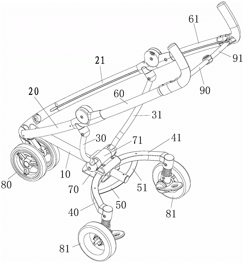 Folding child stroller