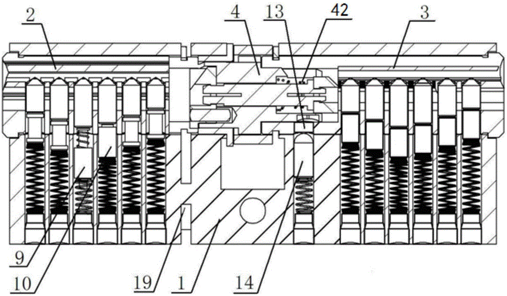 Lock with double lock cylinders