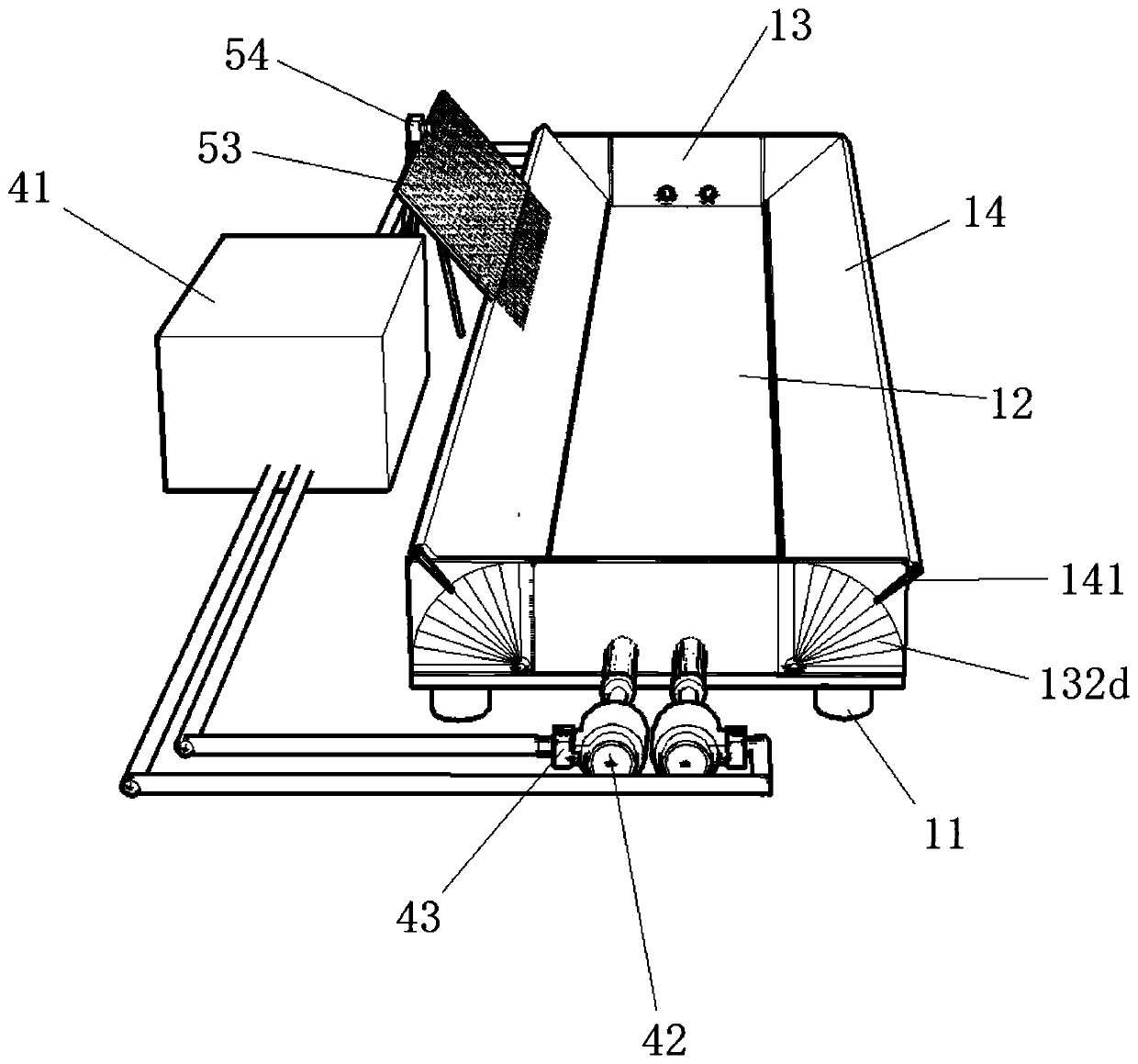 Adjustable multifunctional landslide river stacking and disaster-caused range test equipment