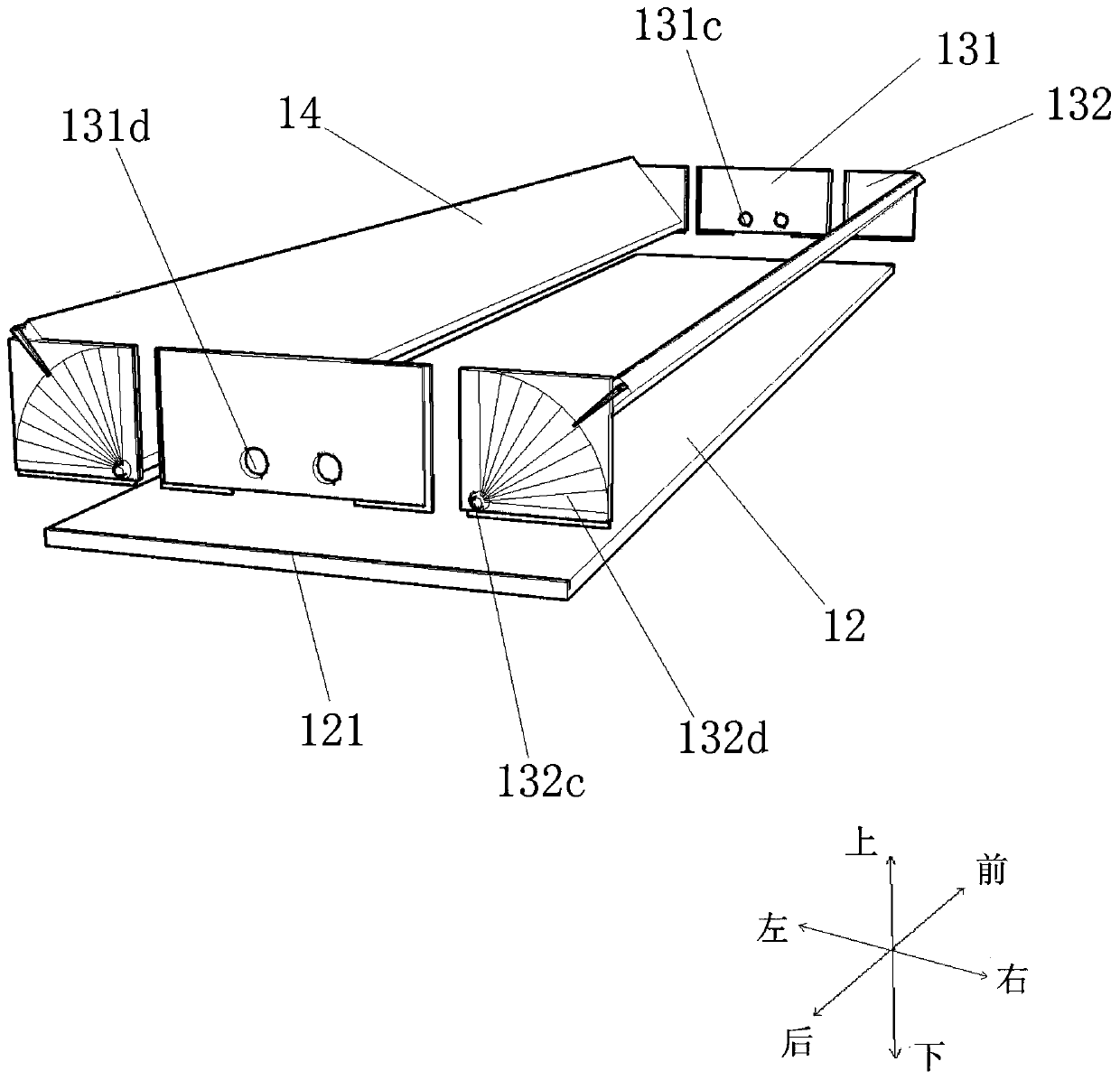 Adjustable multifunctional landslide river stacking and disaster-caused range test equipment