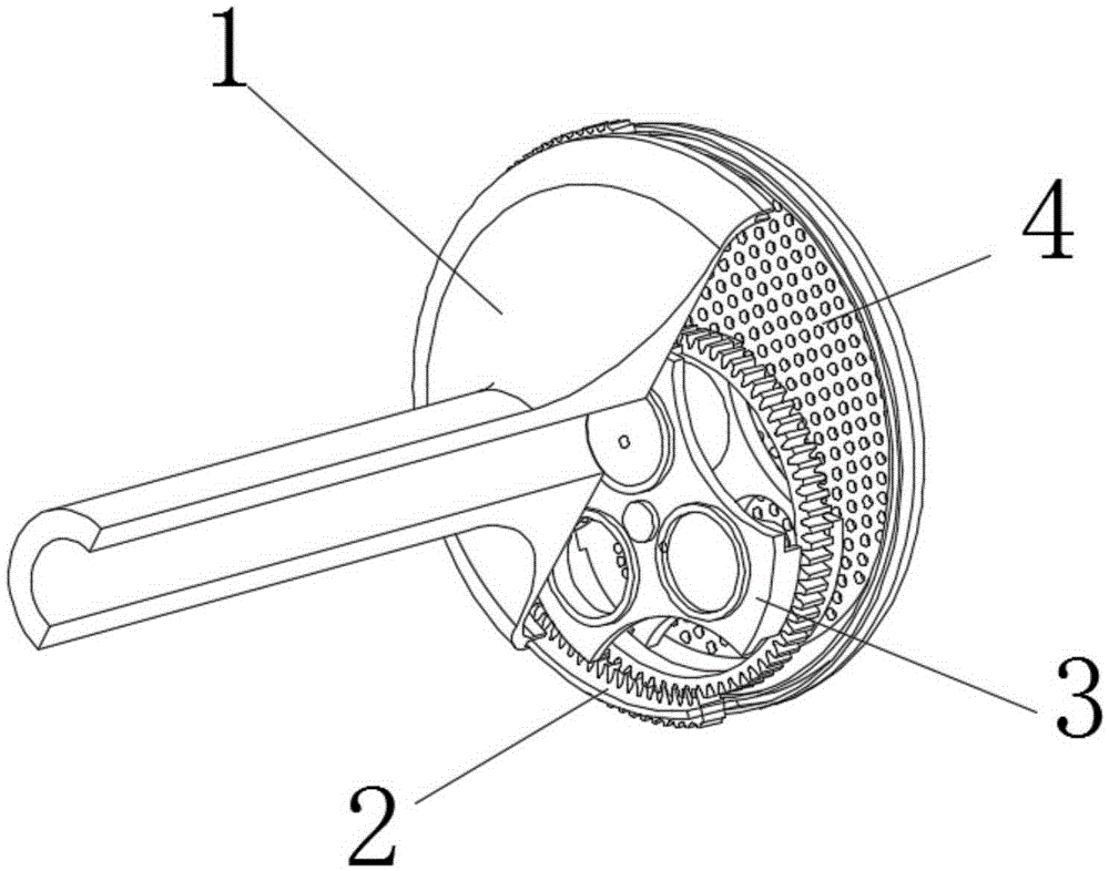 Adjustable spraying head