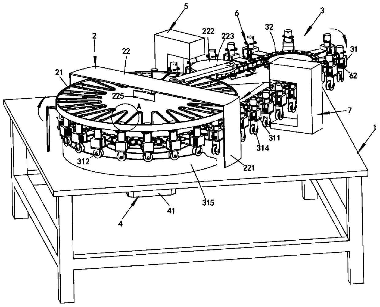 Transferring coding method for forward direction bottle lids