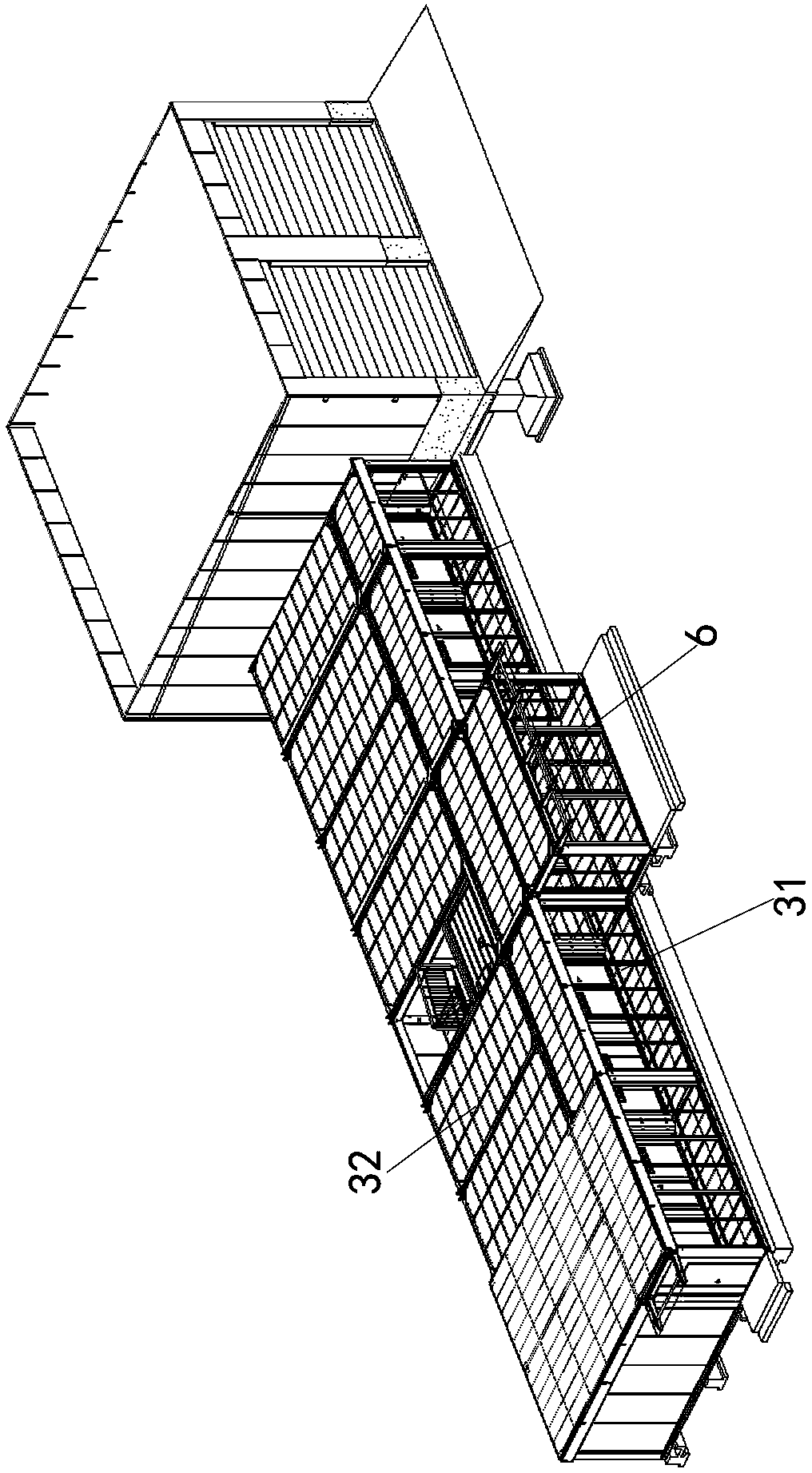 Two-layer modular fire station and construction method thereof