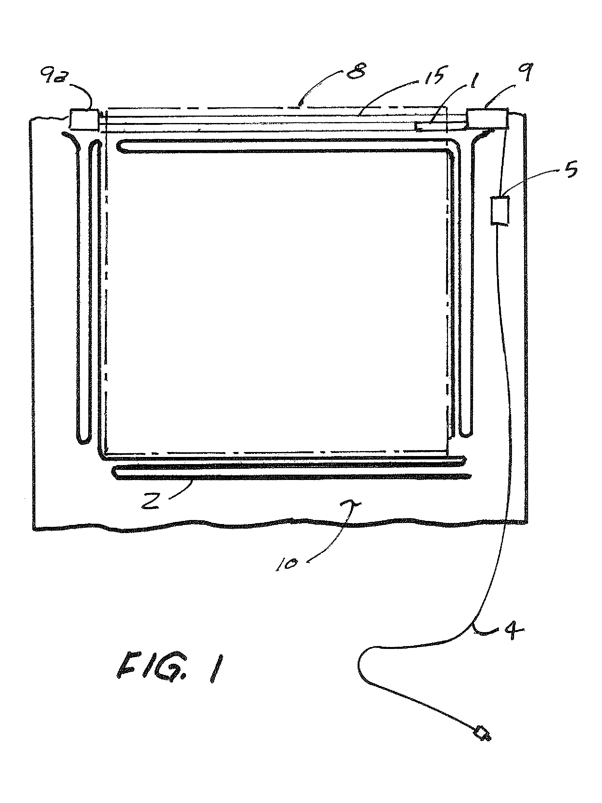 Electrical heating window curtains