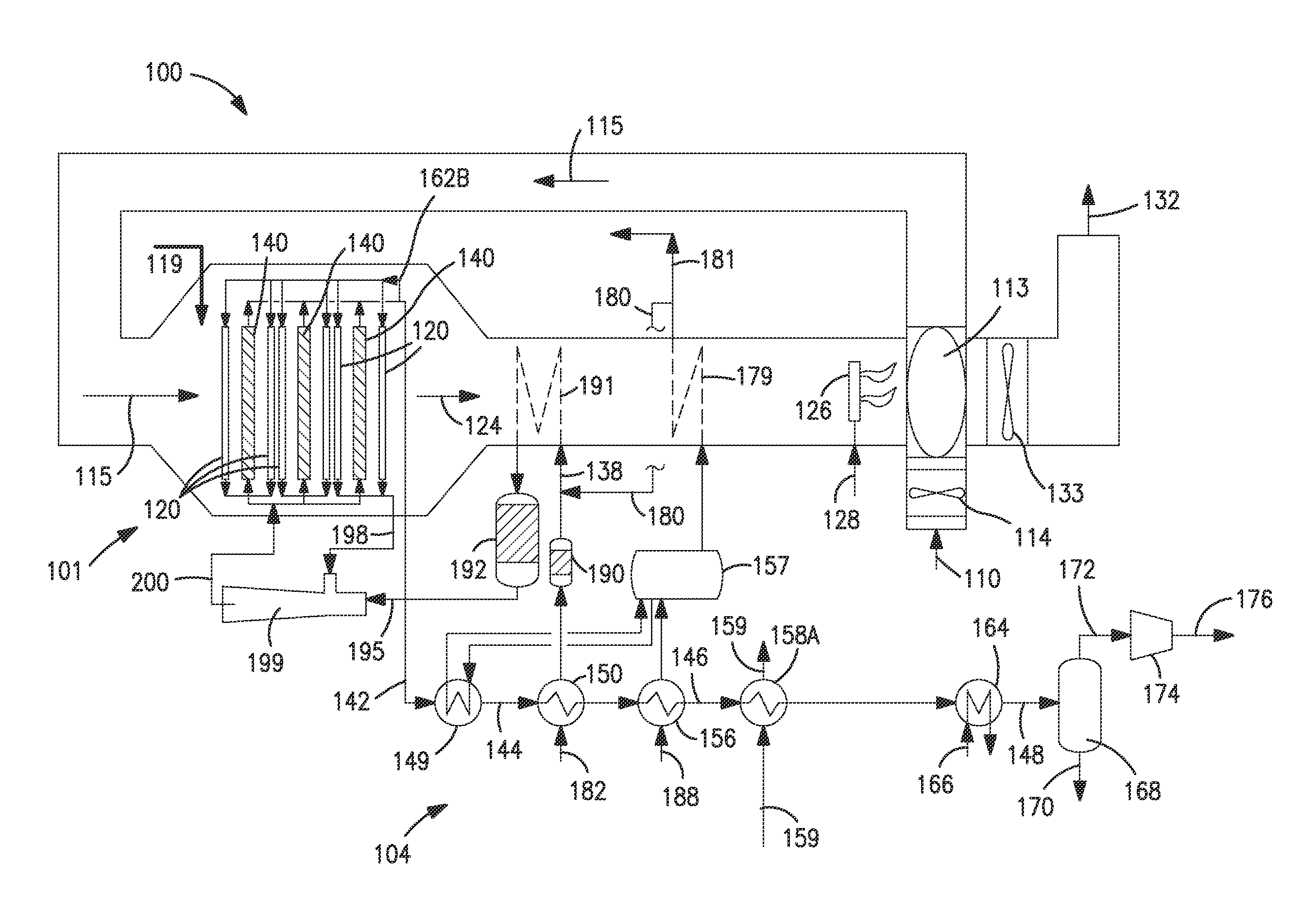 Ceramic oxygen transport membrane array reactor and reforming method