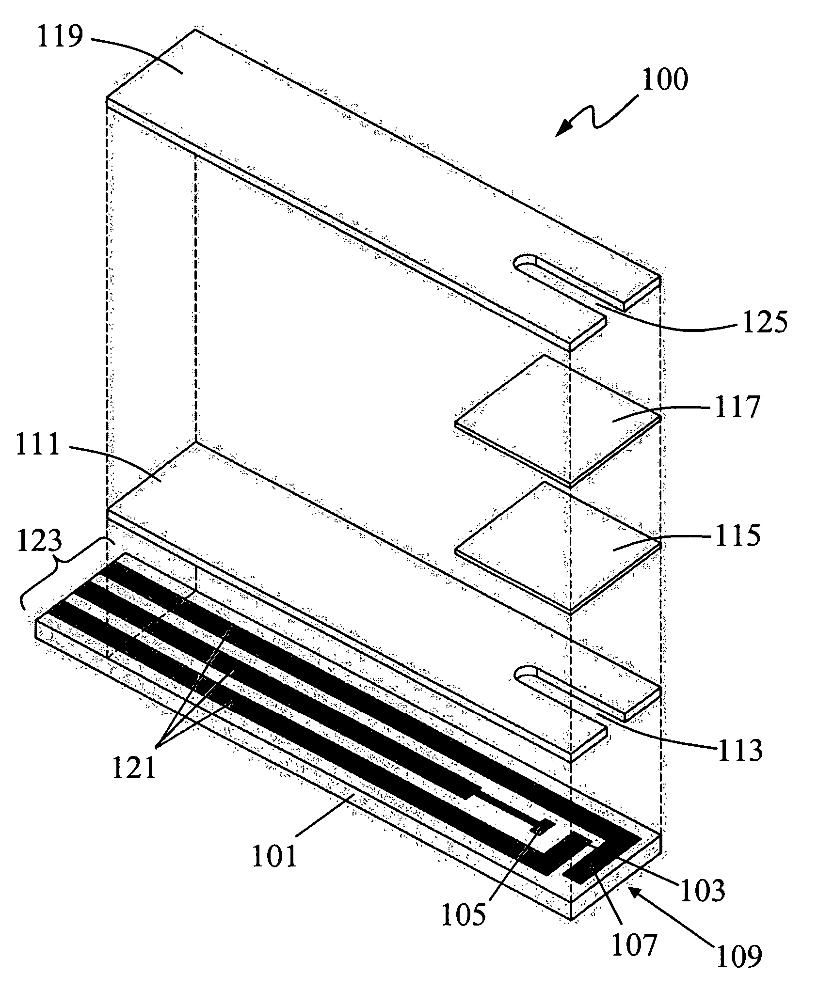 Microfluidic test device