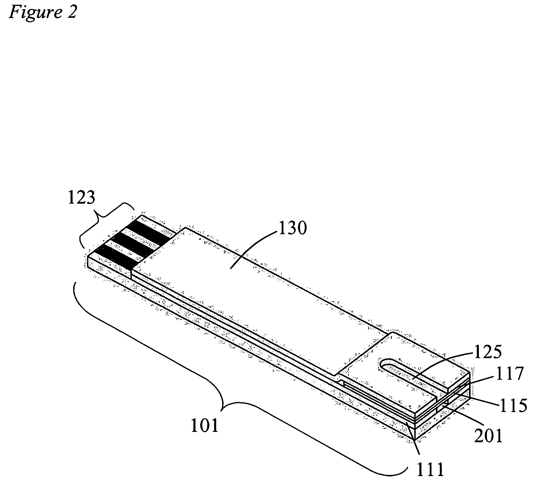 Microfluidic test device