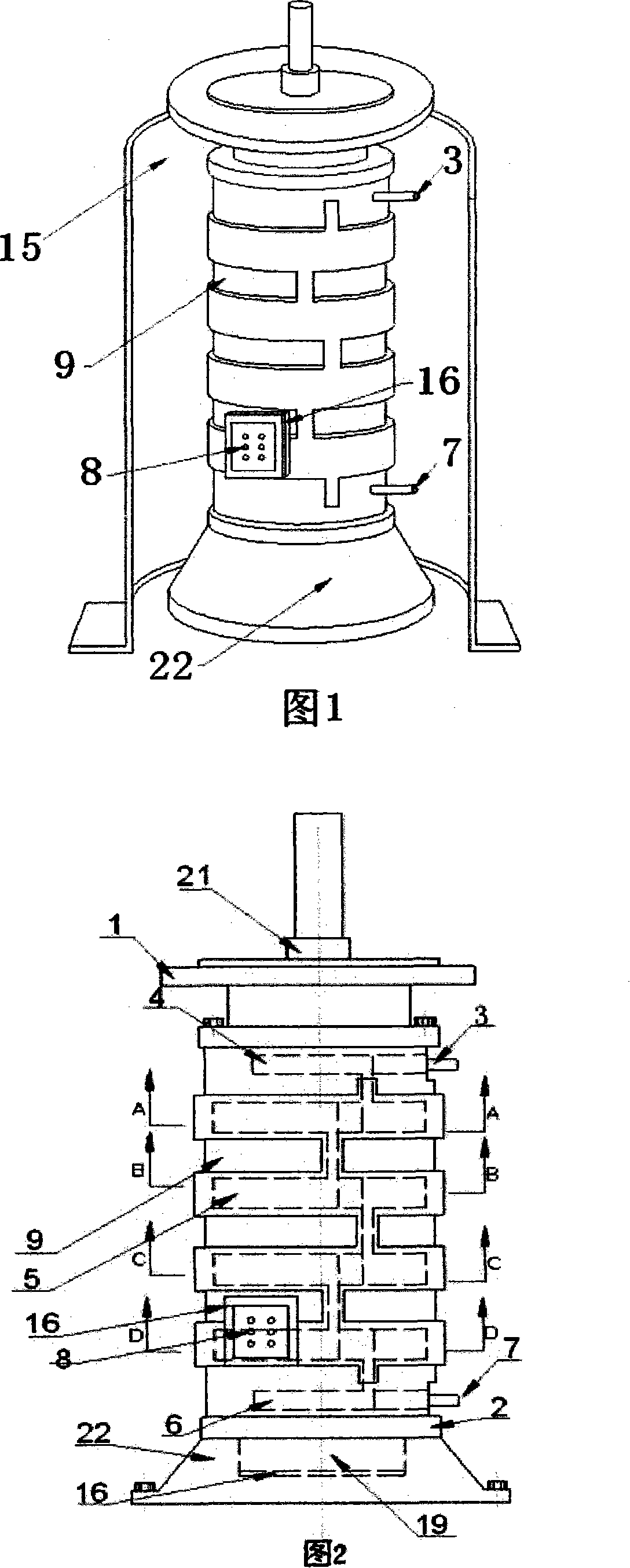 Electric vehicle-mounted complete closed internal liquid cooling, external wind cooling type switch reluctance motor