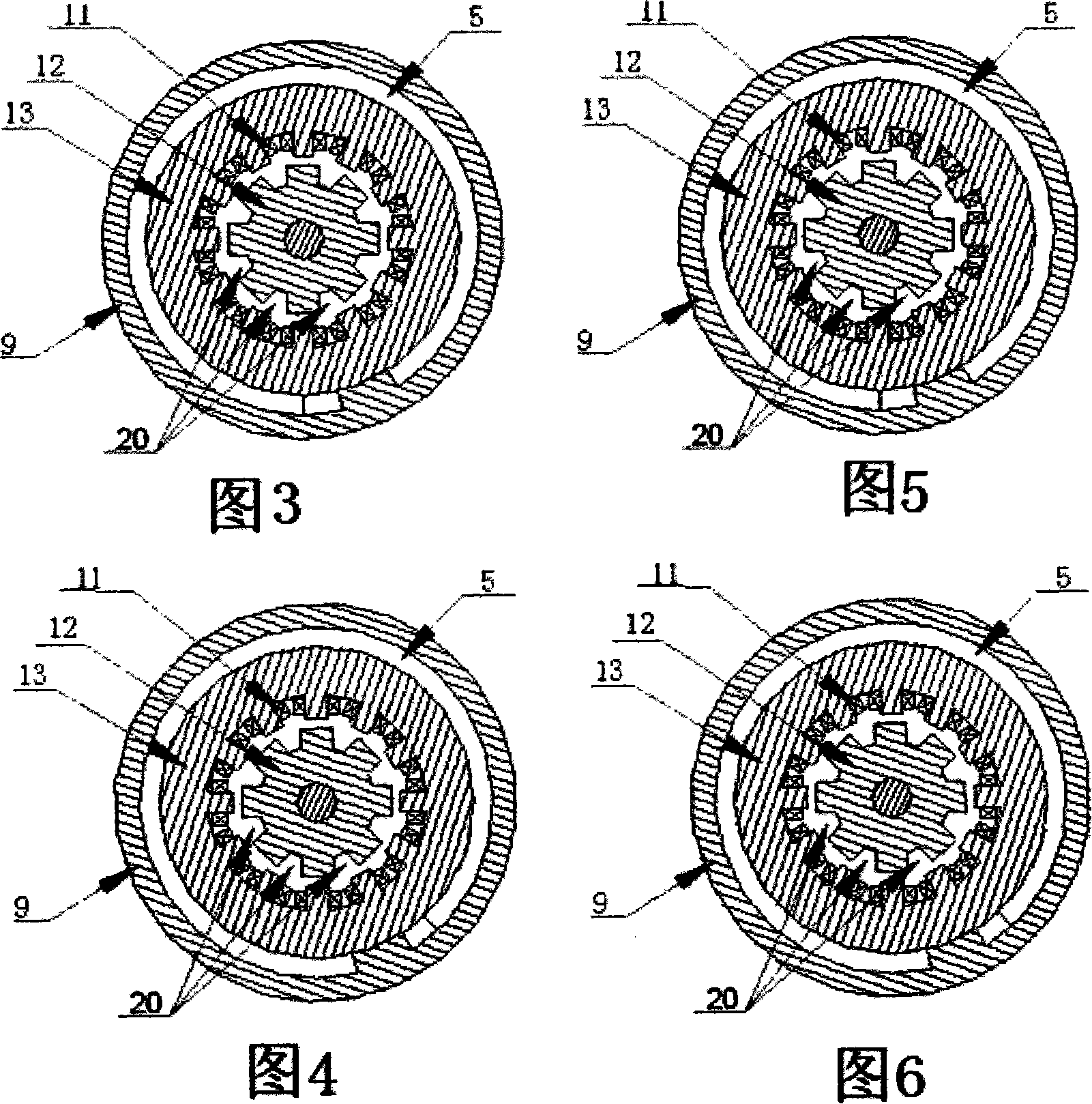 Electric vehicle-mounted complete closed internal liquid cooling, external wind cooling type switch reluctance motor