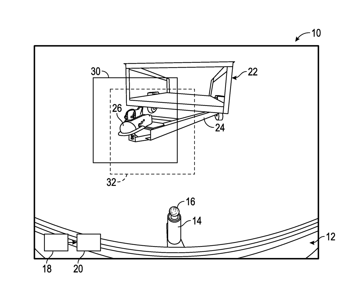 Smart trailer hitch control using HMI assisted visual servoing