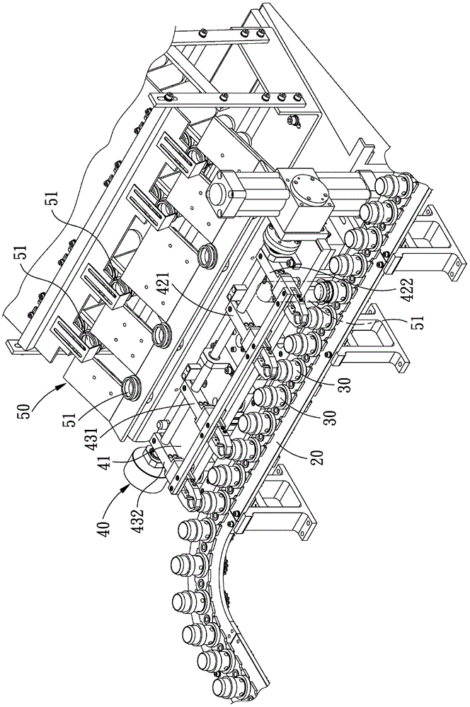 Bottle blank seating device of bottle blowing machine and bottle blank seating method