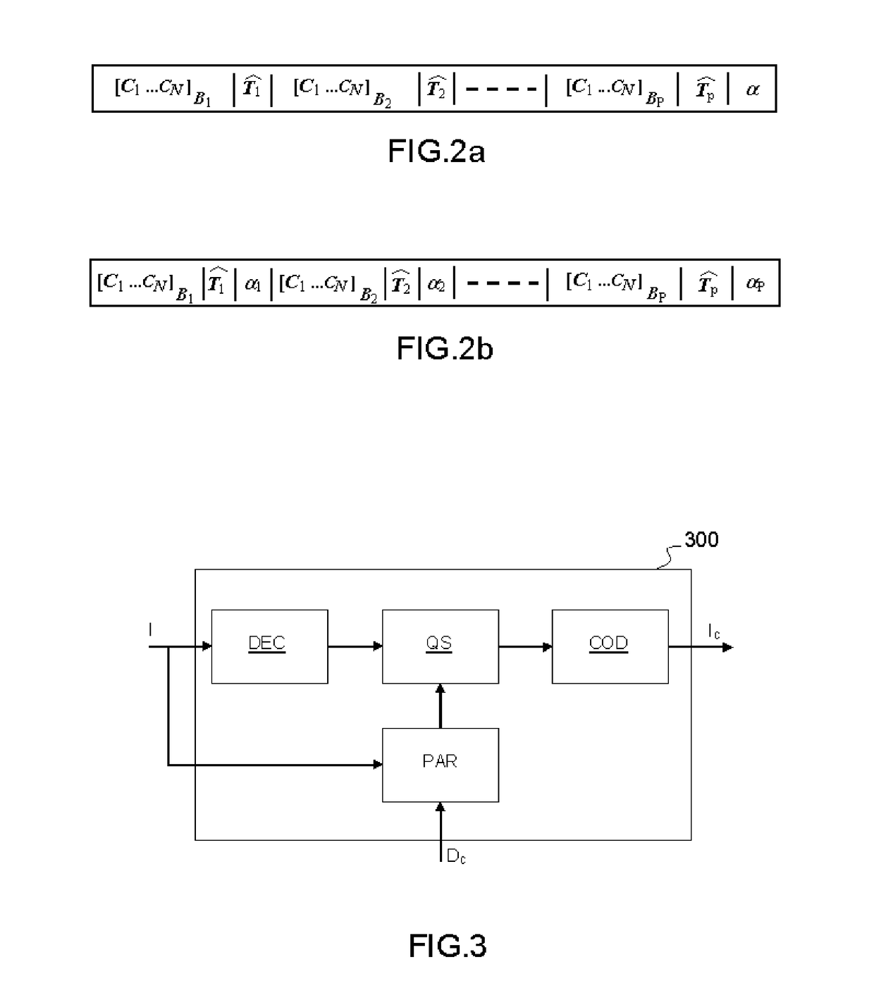 Image compression method allowing a set compression quality to be obtained