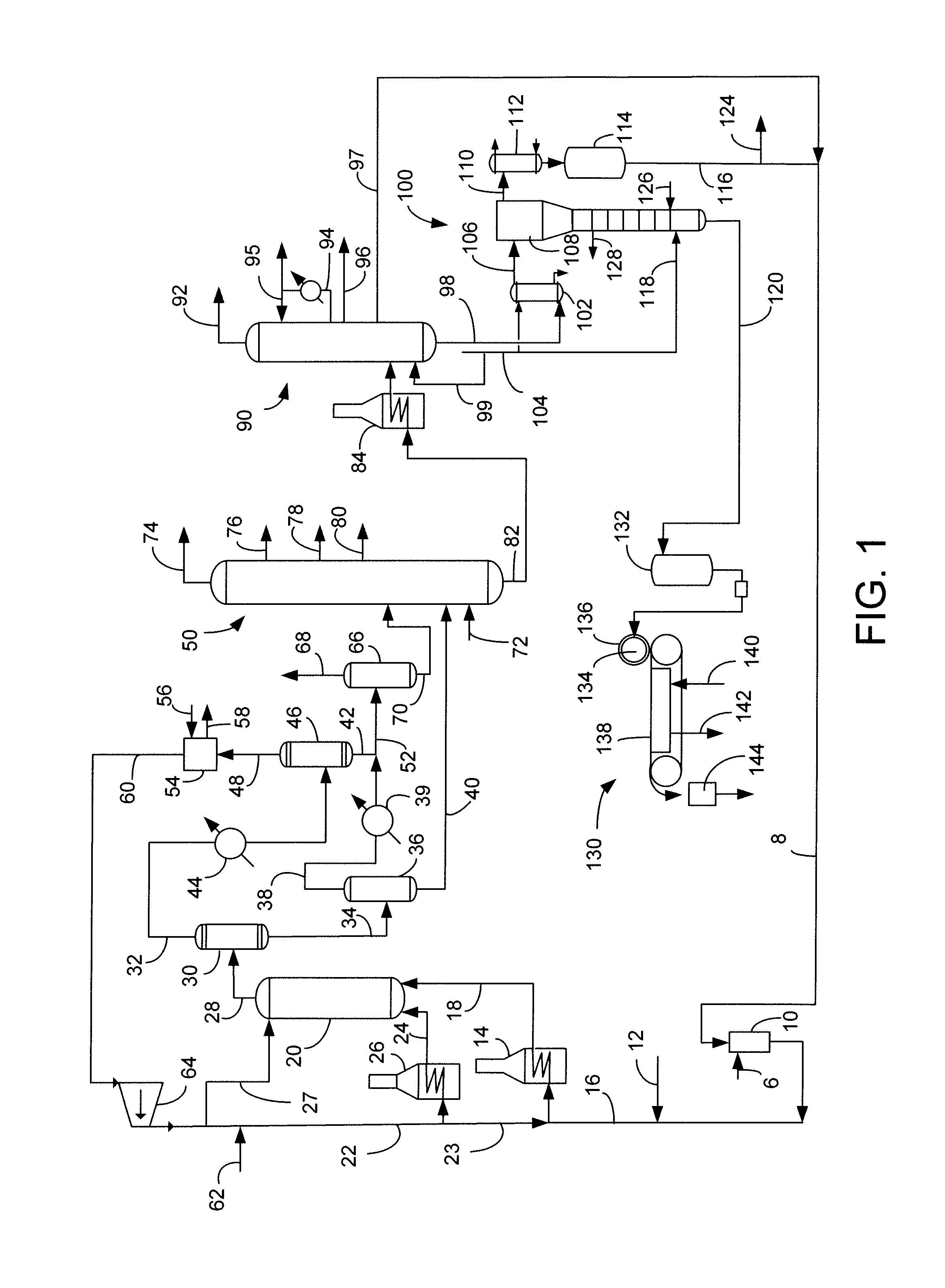 Apparatus for Separating Pitch from Slurry Hydrocracked Vacuum Gas Oil