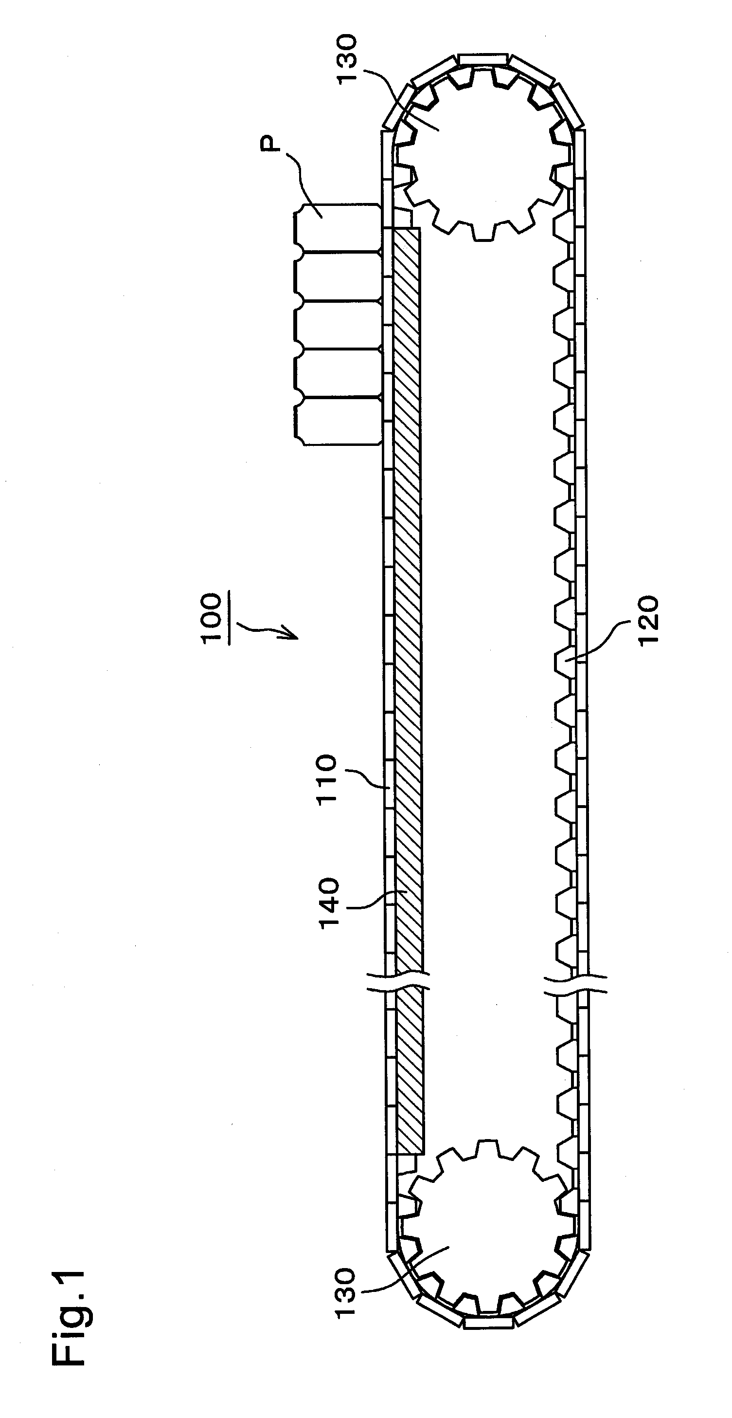 Top plate conveyor device