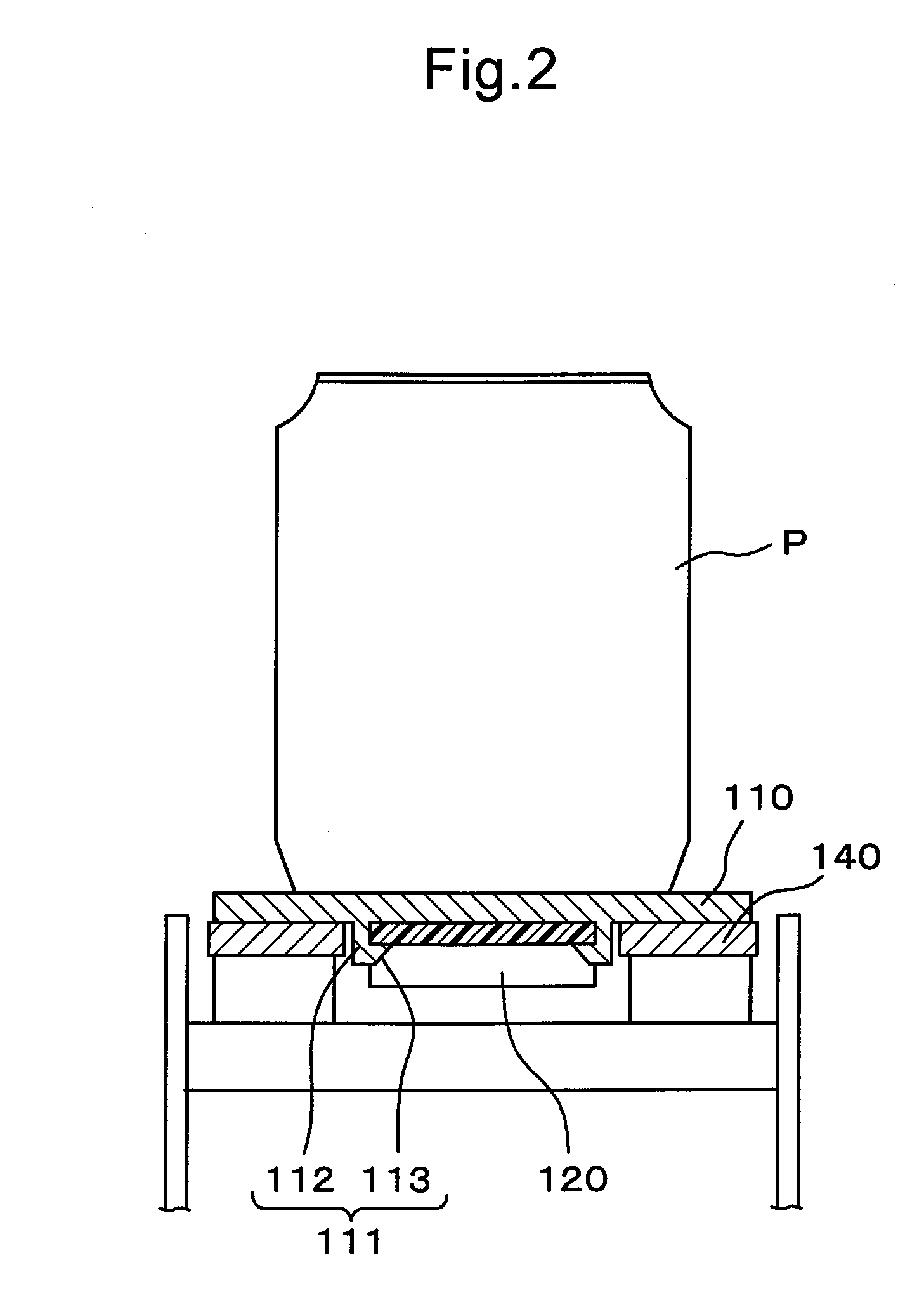 Top plate conveyor device