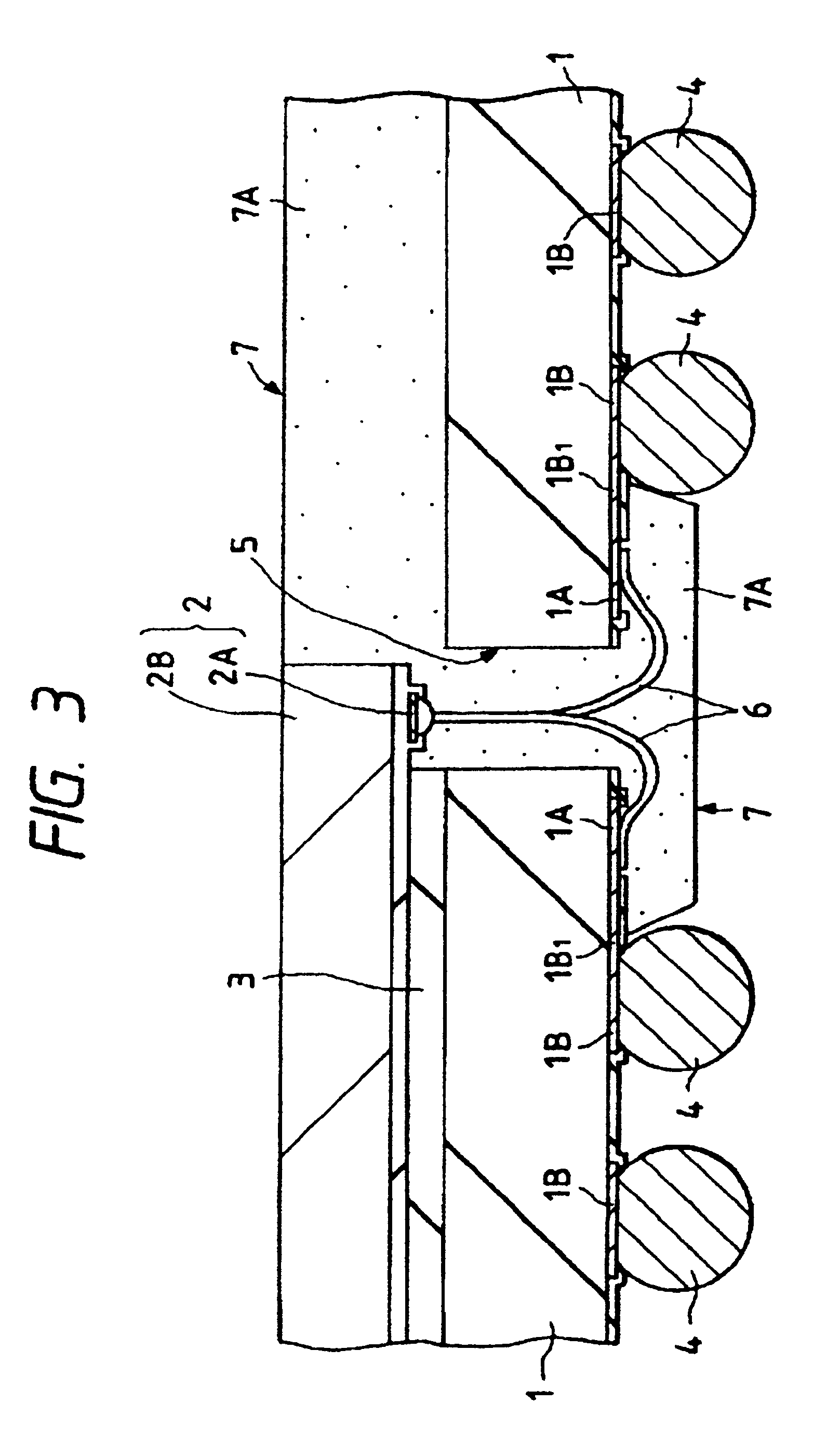 Semiconductor device having an improved connected arrangement between a semiconductor pellet and base substrate electrodes