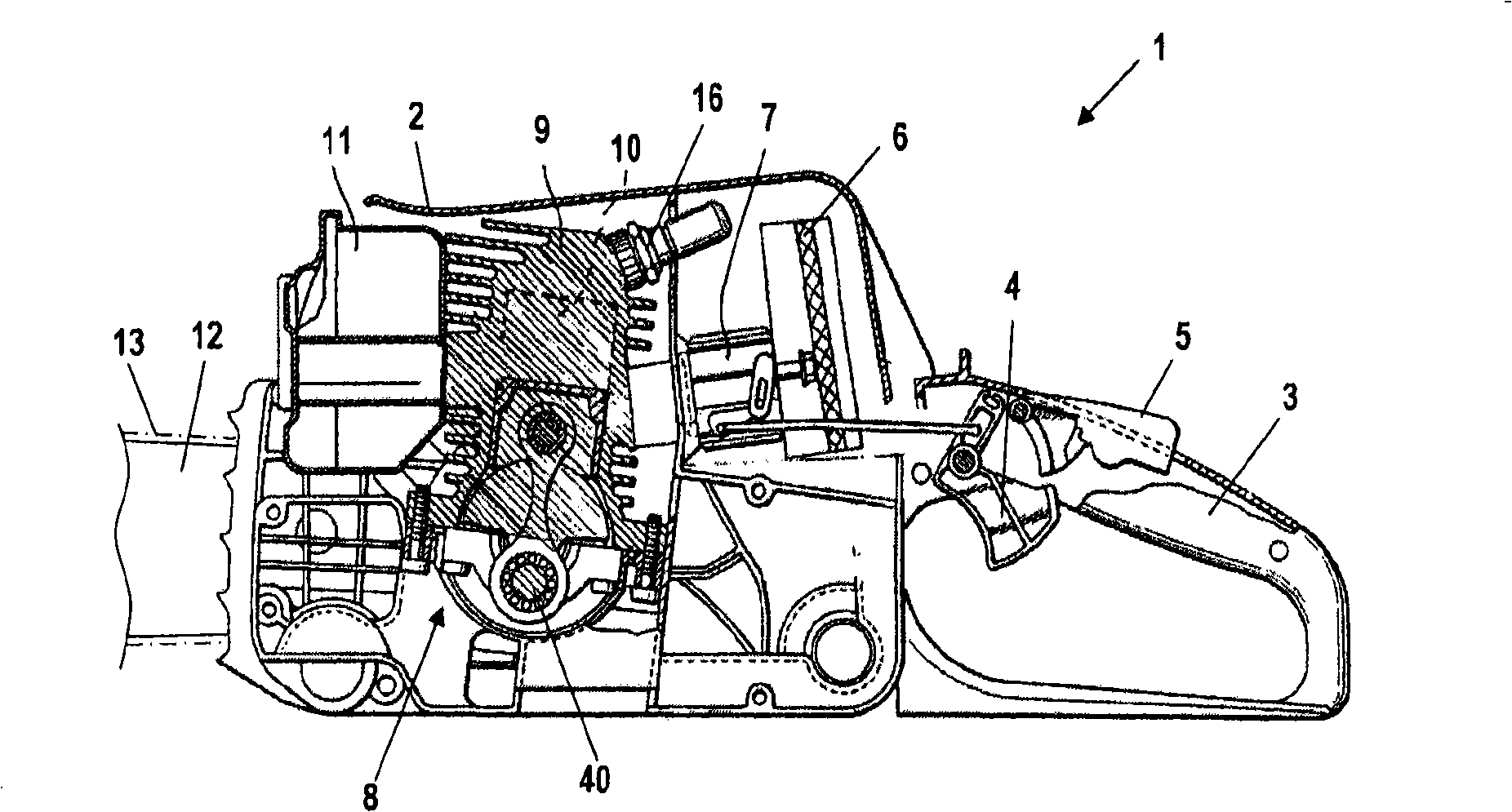 Internal combustion engine having a cable retainer and a cable retainer for an internal combustion engine