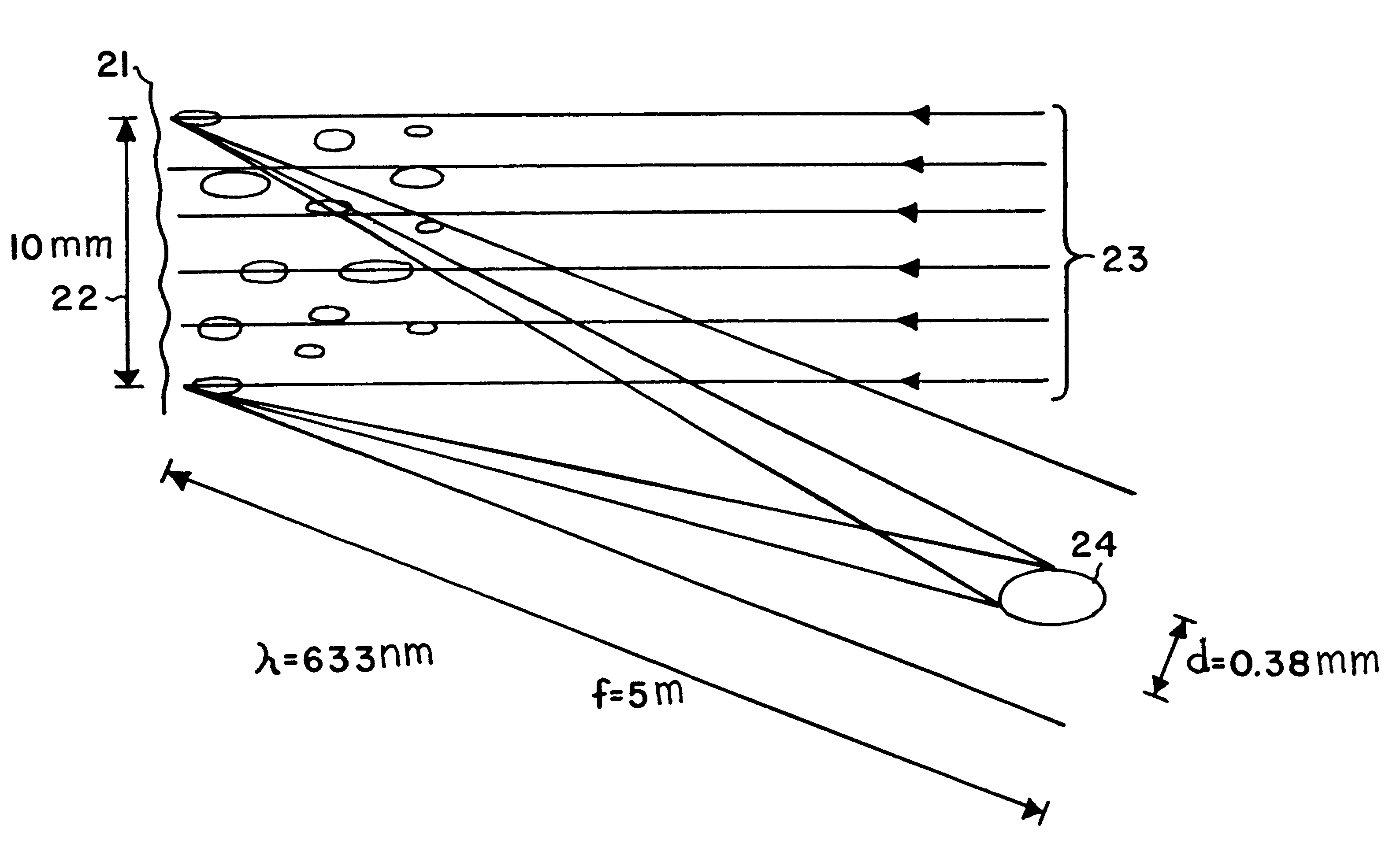 Method and device for eliminating image speckles in scanning laser image projection