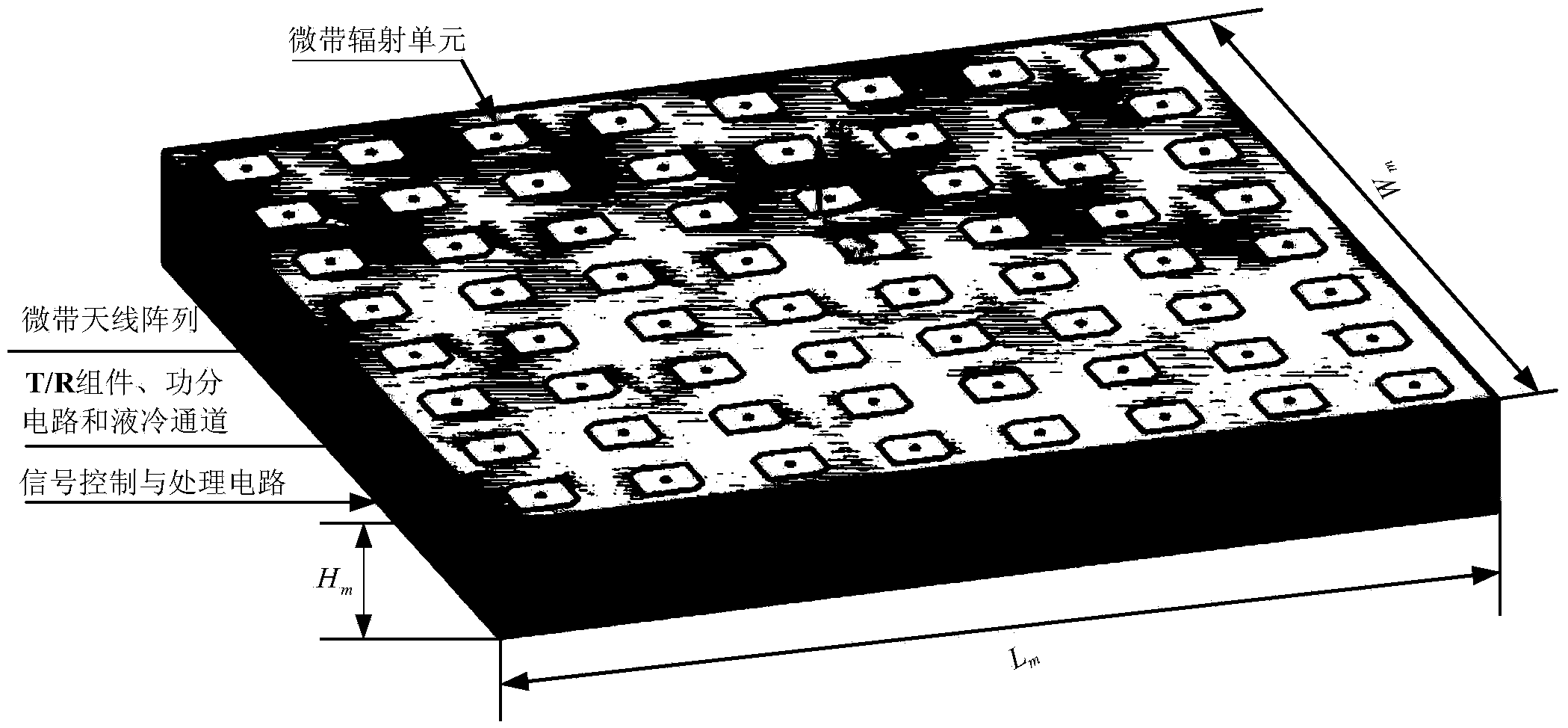 Data-driven design method integrating active interlayer microstrip antenna structure and electromagnetism and antenna