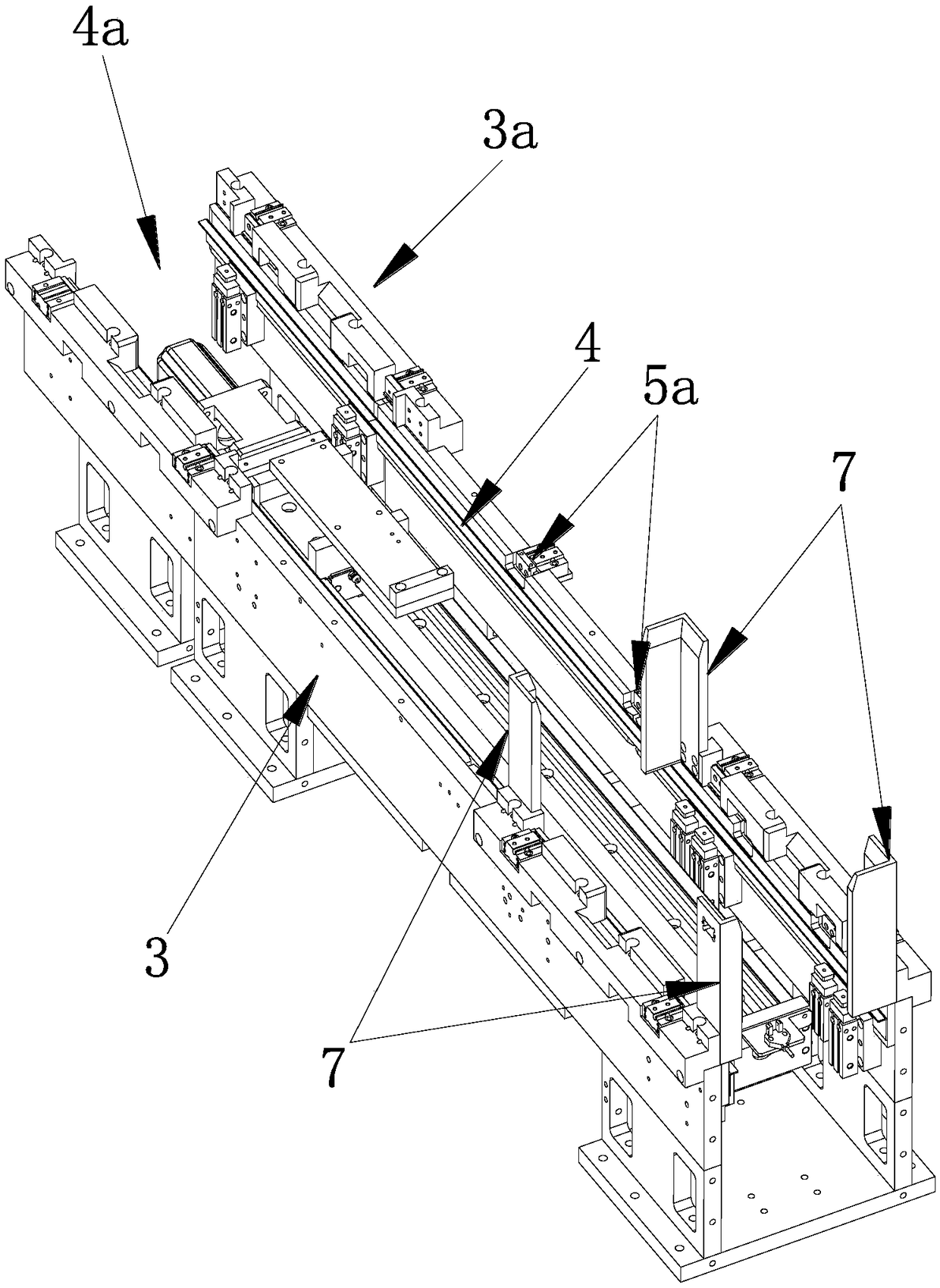 Material tray supply device for chip recording equipment