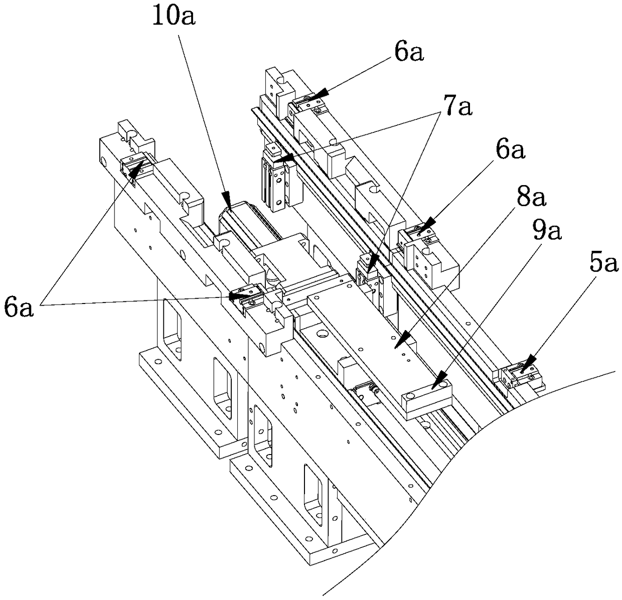 Material tray supply device for chip recording equipment