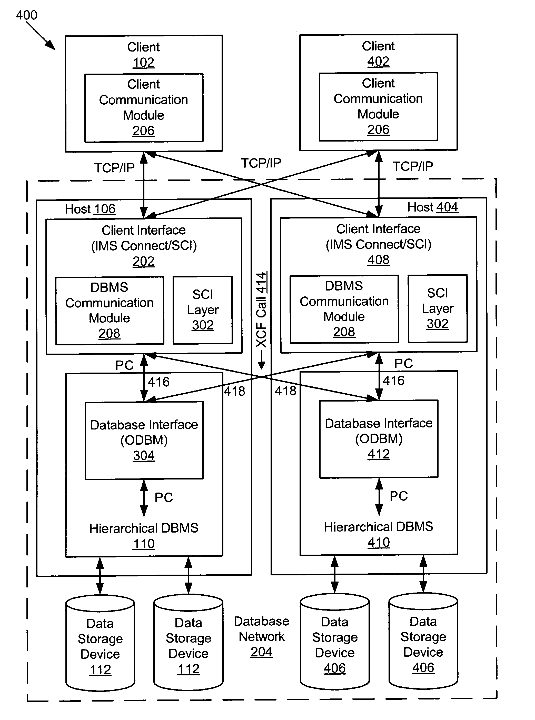 Apparatus, system, and method for directly addressing a legacy database system