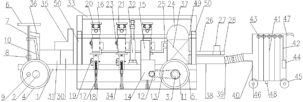 Automatic chiseling trolley