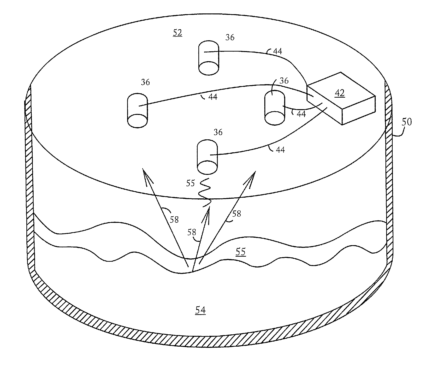 Surface mapping by virtual array processing via separate transmissions