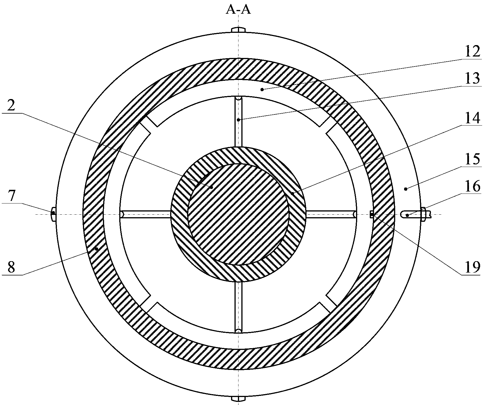 Internal-pressure fatigue test device for well-completion pipe string of underground gas storage reservoir and test method thereof